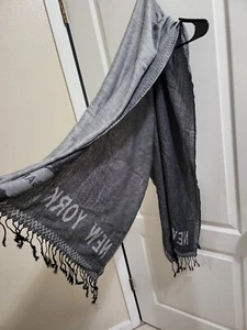 "Brandneu - NEW YORK Pashmina SCHAL The Big Apple TUCH 24,5""x68" - Bild 1 von 7