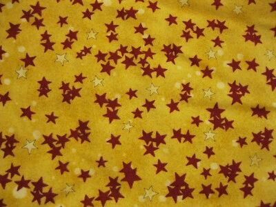 Franela 2 2/3 yardas, viaje pacífico, Gerry Kimmel-Carr Benartex, estrella roja/amarillo Foto 1 de 3