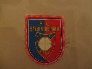 FC Bayer Uerdingen Original gedruckter Aufnäher Mitte 70iger Jahre "Wappen" Neu - Picture 1 of 5