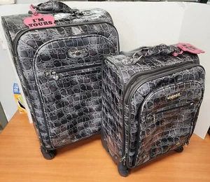 kathy van zeeland luggage. Lg 24” med 20” Rolling Spinner Luggage - Picture 1 of 21