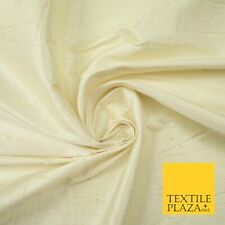 45 COLOURS Luxury 100% PURE Plain Dupion SLUB Textured Raw Silk Handloom Fabric