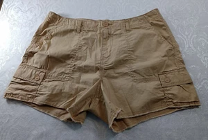 a.n.a. Damenshorts Größe 10 mittelhoher Bund 3,5" Schrittlänge khaki Shortie Short - Bild 1 von 10