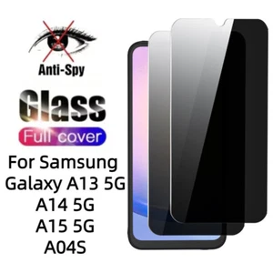 Privacy Anti-Spy Tempered Glass Protector For Samsung Galaxy A15 5G A14 A13 A25 - Picture 1 of 20