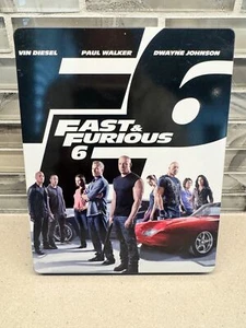FAST & FURIOUS 6 STEELBOX EXTENDED EDITION BLU RAY DVD SET METAL STEEL BOX - Picture 1 of 3