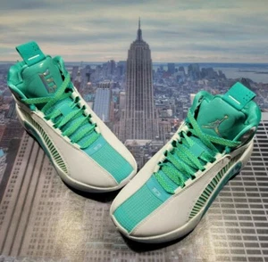 Nike Air Jordan XXXV 35 x Guo Ailun White/Jade Grade School Size 5Y DJ3009 100 - Picture 1 of 7