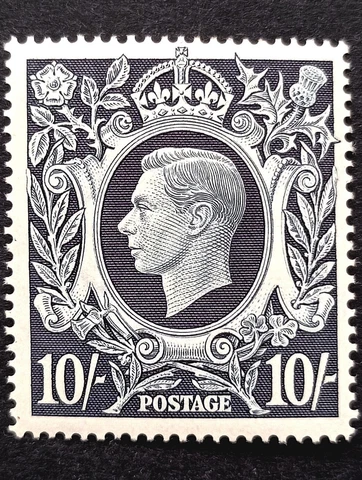 GB King Gorge VI 10/ SG.478 MLH Well Centred Good Perforation Clean Quality VF Cover
