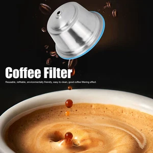 Coffee Capsule Stainless Steel Reusable Refillable Filter Cup for Dolce Gusto - Picture 1 of 12