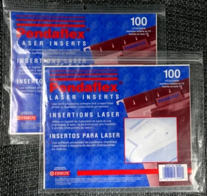 Bedruckbare Tab-Einsätze Pendaflex 43290 - 2 Packungen = 200 1/5 geschnittene Einsätze - Bild 1 von 4