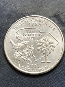2000-D 25C South Carolina 50 States Quarter - Picture 1 of 2