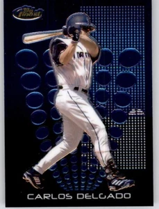 2004 Finest Carlos Delgado MLB Base Card Blue Jays #24 - Picture 1 of 2
