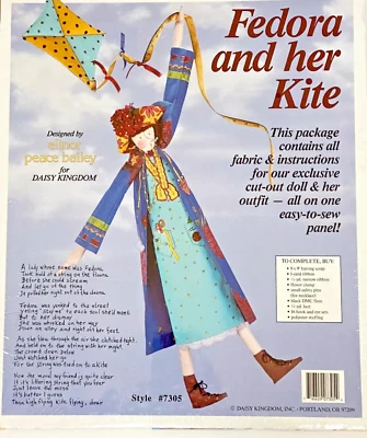 Panel de muñeca con tema de costura Fedora and Her Elinor Peace Bailey Daisy Kingdom Foto 1 de 4