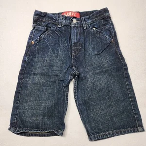 Levi's Youth Boys Size 26 Blue Denim Dark Wash Bermuda Shorts - Picture 1 of 4