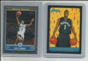 2006/07 NBA Basketball Topps Chrome & Bowman Kyle Lowry 2-Rookie Card Lot