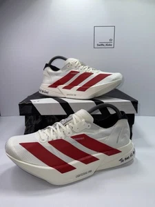 Adidas Adizero Adios Pro 4 Running Shoes - Off White / Red - Size UK 7.5 -JR6363 - Picture 1 of 12