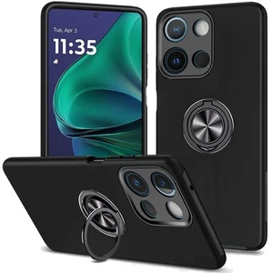 Funda de goma doble capa para Moto G Stylus 2025 con anillo magnético + vidrio templado - Imagen 1 de 27
