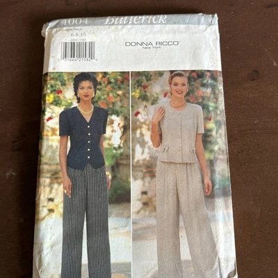 butterick patterns 4004 Misses Top&Pants Sz 6-8-10 - Image 1 of 3
