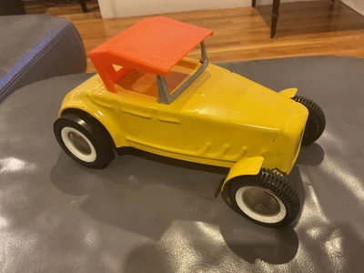 20 世纪 60 年代经典 Buddy L 黄色热杆 Roadster 原始状态 The Munsters 🤗 — 第 1/4 张图片