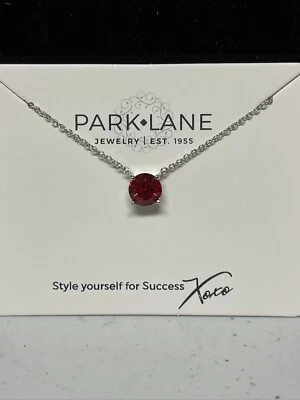 NUEVO EN PAQUETE Collar Park Lane RED IMPRESSION 3 quilates circonita cúbica flotante/cristal 16" + 3" Foto 1 de 4