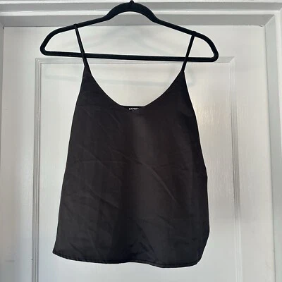 Prendas para dormir Express Cami para mujer S pequeñas negras correa de espagueti  Foto 1 de 4