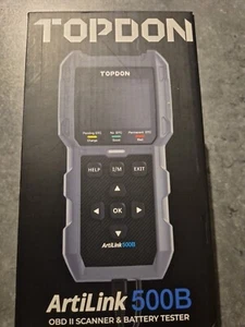 TOPDON ArtiLink500B Lector de Código OBDII y Probador de Batería de Coche 2 en 1, OBD Completo 2 - Imagen 1 de 2