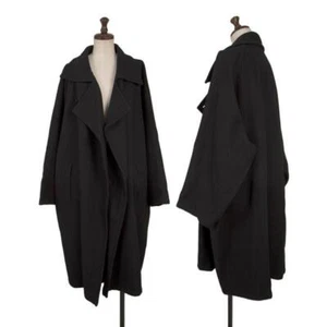Y's Logo Lining Wool Nylon Coat Size S-M(K-148942) - Picture 1 of 12