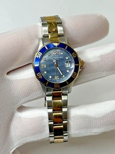 Stuhrling Original Lady Clipper 157 33mm Diver Goldtone Women's Watch Gorgeous! - Picture 1 of 8