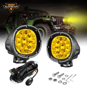 AUXBEAM 2 piezas 4" ámbar LED luz de trabajo IP67 vainas de zanja todoterreno para Kawasaki 20-24 - Imagen 1 de 12