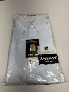 Camicia abito manica corta nuova con scatola vintage Truval Career Club abbottonata - Foto 1 di 10