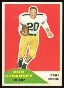 1960 Fleer #10 Bob Stransky Denver Broncos - Carta Esordiente - Foto 1 di 2