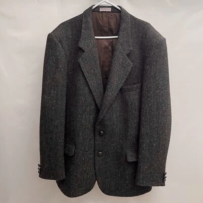 Chaqueta blazer tejida a mano Harris Tweed para hombre talla 44L 100 % pura lana escocesa Foto 1 de 4