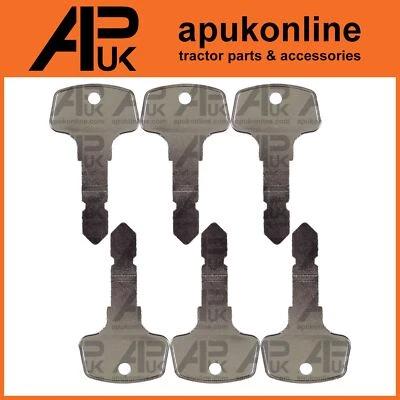 APUK 6x Ignition Switch Keys for Timberwolf Wood Chipper Kubota New B 728 Tractor
