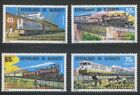Djibouti 1979 MNH** Steam Diesel Electric Locomotives*Railways*Bridges*Ship 4v
