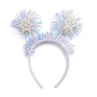 Carnival Headband Sequins Christmas Snowflake Hairhoop for Adult Kids