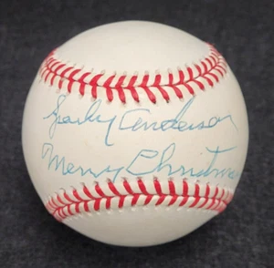 SPARKY ANDERSON Signed MERRY CHRISTMAS Official Baseball-HOF-REDS-TIGERS-PSA - Picture 1 of 8