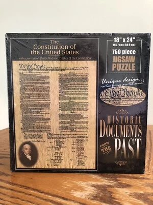 The Constitution Of The United States 750 Piece Jigsaw Puzzle - New in Plastic - Image 1 of 4