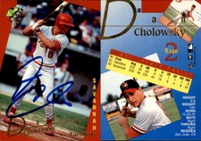 Dan Cholowsky Signed 1993 Classic Best Gold #95 Card *Autograph Den* Auto