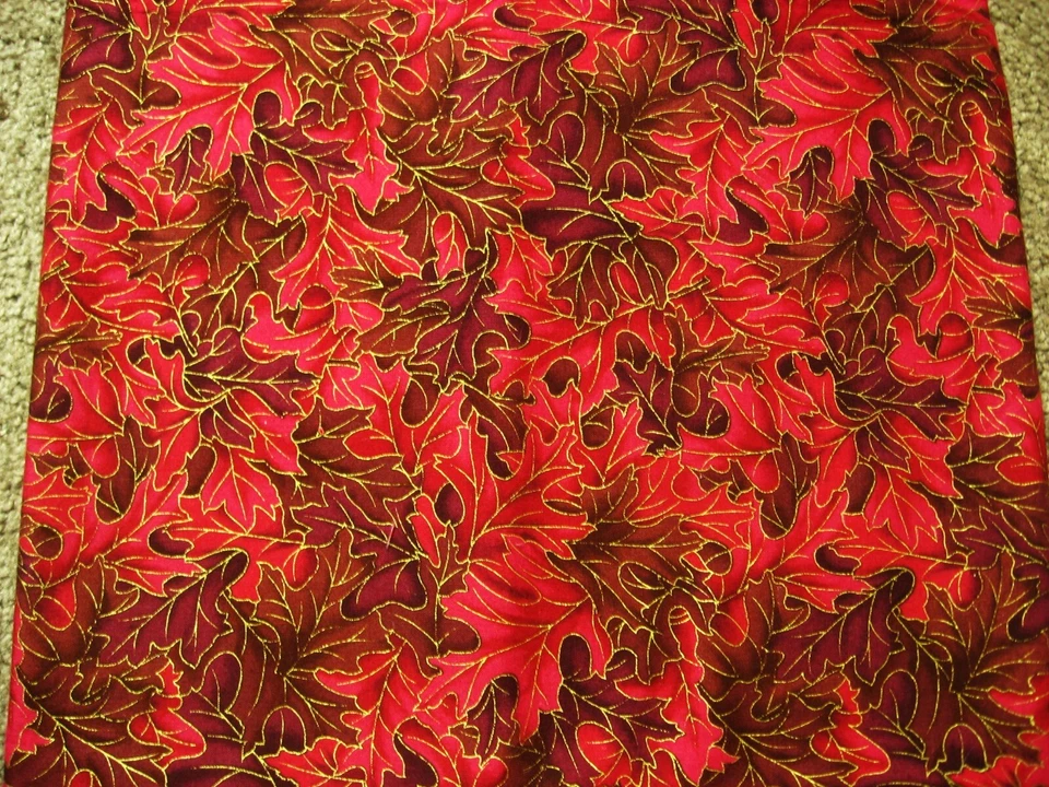 Burgundy Red Dark Pink Gold Metallic Trailing Leaves by Tropical Trading Blender - Image 1 of 1