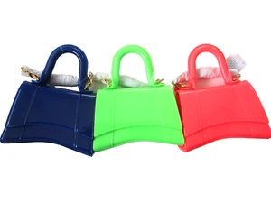 Set of 3 Handbag for Girls toddler handbag/Clutch Plastic Gold Chain Easter/Spri - Picture 1 of 10