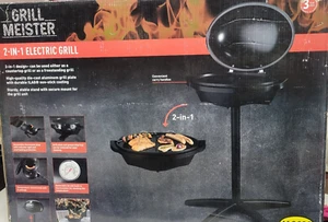 Grill Meister 2 In 1 Electric Grill SSGE 2400A1 120 VAC Counter top/Freestanding - Picture 1 of 5