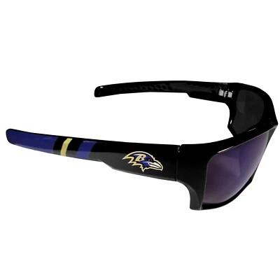Baltimore Ravens Polarized Edge Wrap Sunglasses NFL Football (P1) - Image 1 of 3
