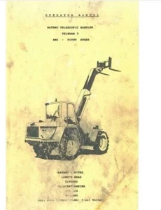 Matbro Teleram 3 Operators Manual - Picture 1 of 5