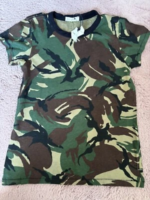 Camiseta Rag & Bone Niños Camuflaje Caqui 100% Algodón Orgánico XS/TP Foto 1 de 4