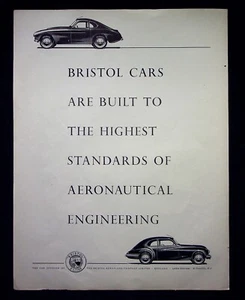 Oldtimer Bristol 2.0 - 1954 Original Pressschnitt Werbung - F113 - Bild 1 von 1