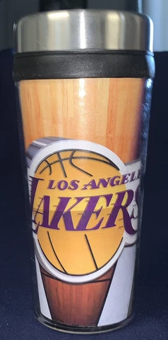 NBA Los Angeles Lakers 16-Ounce Plastic Travel Tumbler Cover