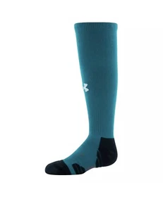 NEW UNDER ARMOUR UA SOCCER YOUTH OVER THE CALF SOCKS SIZE 13.5K-4.5 Coastal Teal - Picture 1 of 3