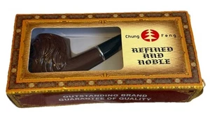 OPEN BOX Chung Feng raffiniert und edler Löwenkopf Tabakpfeife China Vatertag - Bild 1 von 12