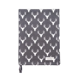 Krasilnikoff: Geschirrtuch "Antlers, charcoal" 50 x70 cm Tea Towel, Hirschgeweih - Bild 1 von 1