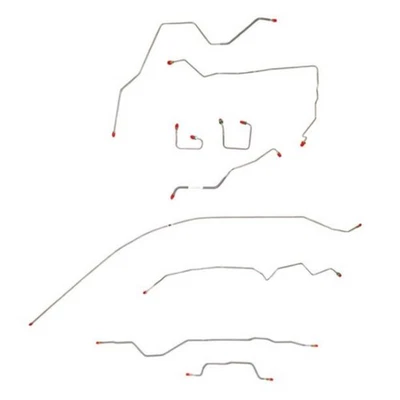 Linhas de freio completas sem ABS aço inoxidável CBK0002SS para Jeep Cherokee 1995-2001 - Imagem 1 de 4