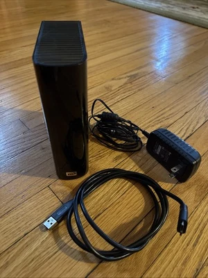 WD My Book 3TB HDD WDBACW0030HBK-01 - Low Use, 151MB/s Tested w/ Adapter & Cable - Image 1 of 4