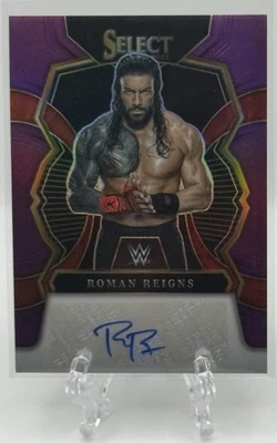 Roman Reigns 2023 Panini Select Signatures #SG-RRN púrpura Prizm automático/35! Foto 1 de 3